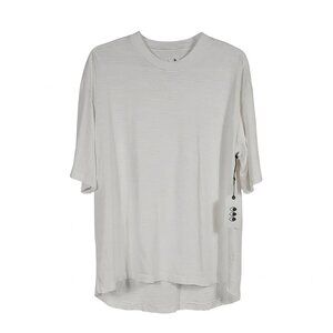 NWT 321 Cotton Designer Tee Short Sleeve T-Shirt Crew Neck White Made in USA M